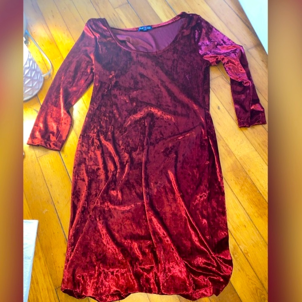 Velvet Long Sleeve Dress